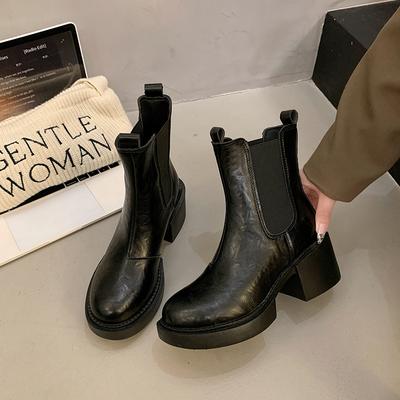 Модные новые нескользящие женские ботильоны осень-зима 2024 года, горячая распродажа, женские ботинки с круглым носком, модная женская обувь для отдыха на открытом воздухе, большой размер