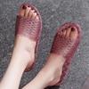 Fashion Shoes Crystals Flat Women's Slippers and Ladies Sandals Home Slides 2025 Trend On Sale High Quality Low Price Cheap Liquidation