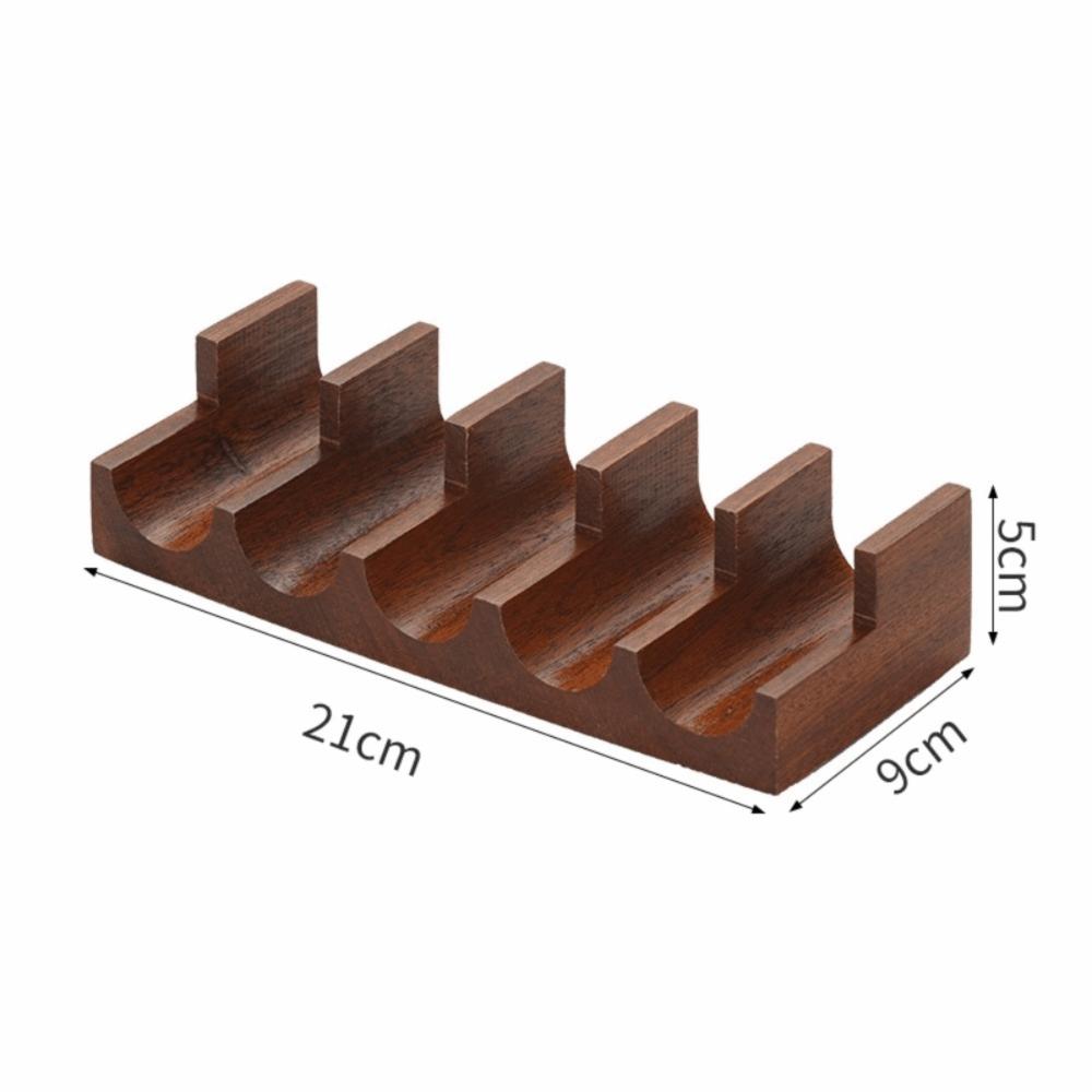 Japanese Style Walnut Sushi Rack Thickened Sushi Boat Creative Sushi Stand Dessert Display