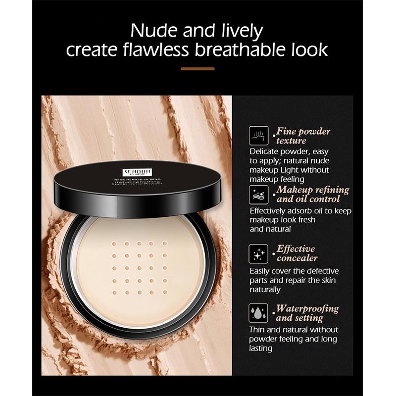 15 г увлажняющая пудра для контроля жирности лица, фиксирующая пудра для макияжа, водостойкий консилер, рассыпчатая пудра