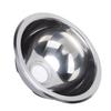Круглая раковина 265 мм из нержавеющей стали для мытья овощей, чаша, раковина со сливной трубой для лодки, каравана