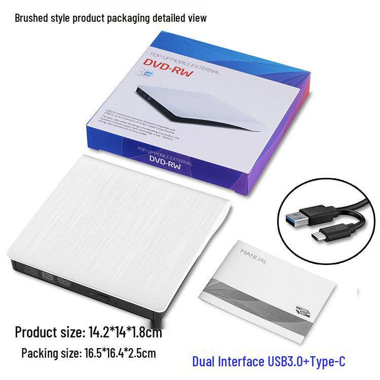Внешний CD/DVD-резак и оптический привод USB-C 3.0 для настольных компьютеров и ноутбуков