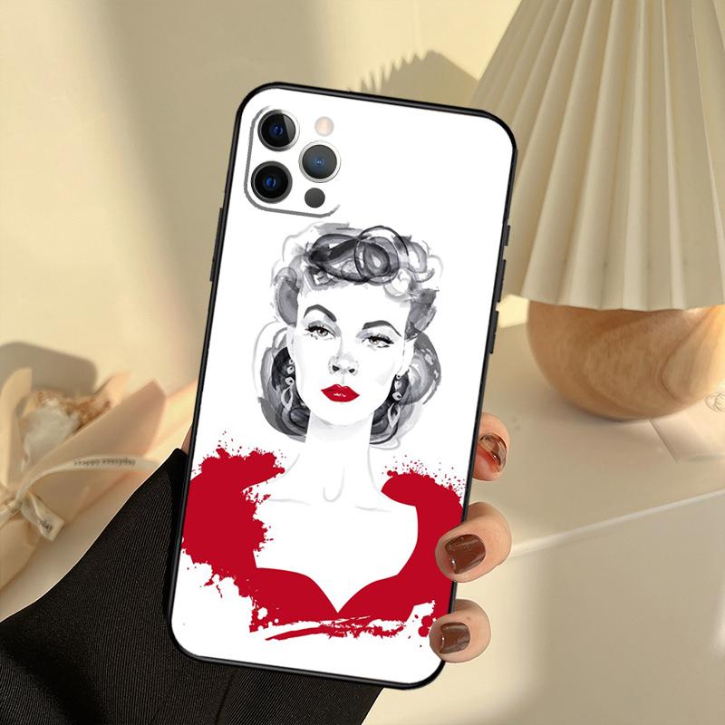 Чехол для телефона 'Унесенные ветром' для iPhone 16 14 13 12 11 15 17 Pro Max 13 mini 15 16 Plus 16e 17 Air Cover Funda