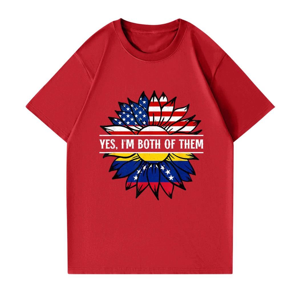 Женская и мужская модная футболка с круглым вырезом, повседневная, с принтом, с коротким рукавом