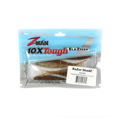 Zman Бритва Soft Lure, 4,5 дюйма, 4 шт. в упаковке, Houdini (8279)