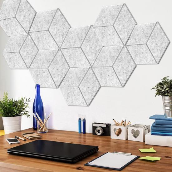 12 шт. звукоизоляционных стеновых панелей, самоклеящихся звукопоглощающих панелей из толстой акустической пены высокой плотности, стеновых панелей для домашней студии с шумоподавлением