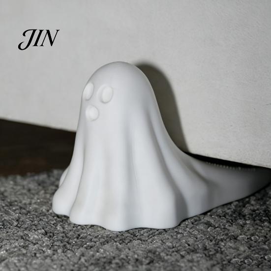 Stable Door Holder for Slopes Cute Ghost Stopper, 3D Printed Halloween Decoration Versatile Entrance Stop Statue, Anti-slip Windproof Holder,