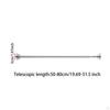 Extendable Garment Hanging Bar Durable Wardrobe Rod for Bedroom