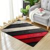 Flannel Sponge 0.47inch Thick - 1pc Red and Black Striped Kitchen Fl Mat, Floor Area Mat, Doormat for Entryway Kitchen Living Ro
