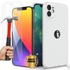 Coque + Verre Trempé - E.F.CONNECTION - Pour iPhone 13 - Design Matte Élégant - Protection Complète - Accès Fonctionnel