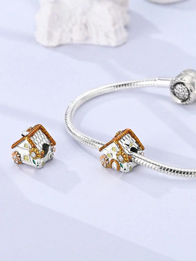 Шармы Серебро Медные Цвета Ромашка Кактус Цветок Бусины Шарм Подвеска Для Оригинального Браслета Для Женщин Diy Украшения Подарок Любви