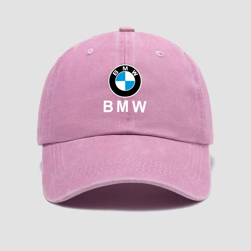 Casual Car Baseball Cap Washed Denim Vintage Hip Hop Caps For BMW 3 5 7 Series G11 G12 G30 G31 G32 G07 X3 X4 X5 X6 X7 Sticker FX0