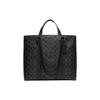 New Hudson Leather Tote One Shoulder Handbag Large Size Women's Black CB849-QBMI5