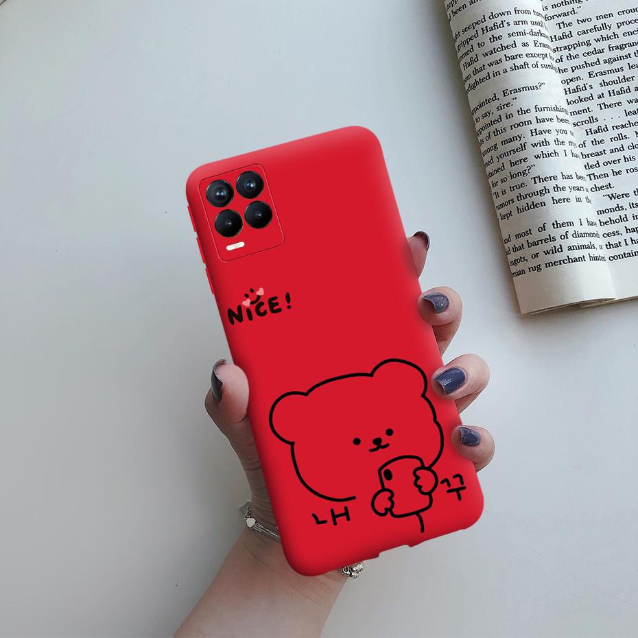 Чехол для Oppo Realme 8 Pro Милый Расписной ТПУ Силикон Ударопрочный Мягкий Задняя Крышка Телефона для Realme 8 Pro Глобальная Версия 6.4" Чехол
