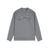 Толстовки Li Ning Мужские Серо-серебристые С круглым вырезом Умеренные AWDVK37-1