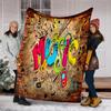 Guitar Print Blanket Soft Comfortable All Seasons Suitable Sofa Office Nap Travel Birthday Gift Christmas Present