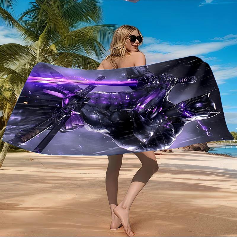Panther In Action Beach Towel Microfiber Beach Towel, Lightweight and Quick-Dry, for Summer Travel, Swimming Pool Fan Birthday Gift
