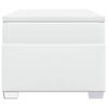Box Spring Bed with Mattress White 90x200 cm Faux Leather