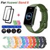 Glass+Strap For Huawei Band 8 Bracelet Silicone With Screen Protector Film For Huawei Band 8 Glass 3D Curved Protective Cover