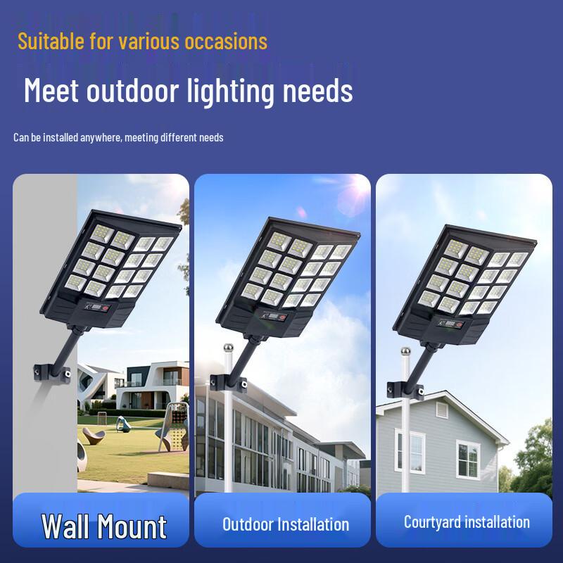 Lishi 1800W Solar Street Light with Radar Motion Sensor