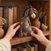 Ретро Фигурка Осла Рустикальная Фигурка Потертая Смоляная Статуэтка Животного для Полки Винтажное Украшение Дома Стиль Камина Сельский Настольный Акцент