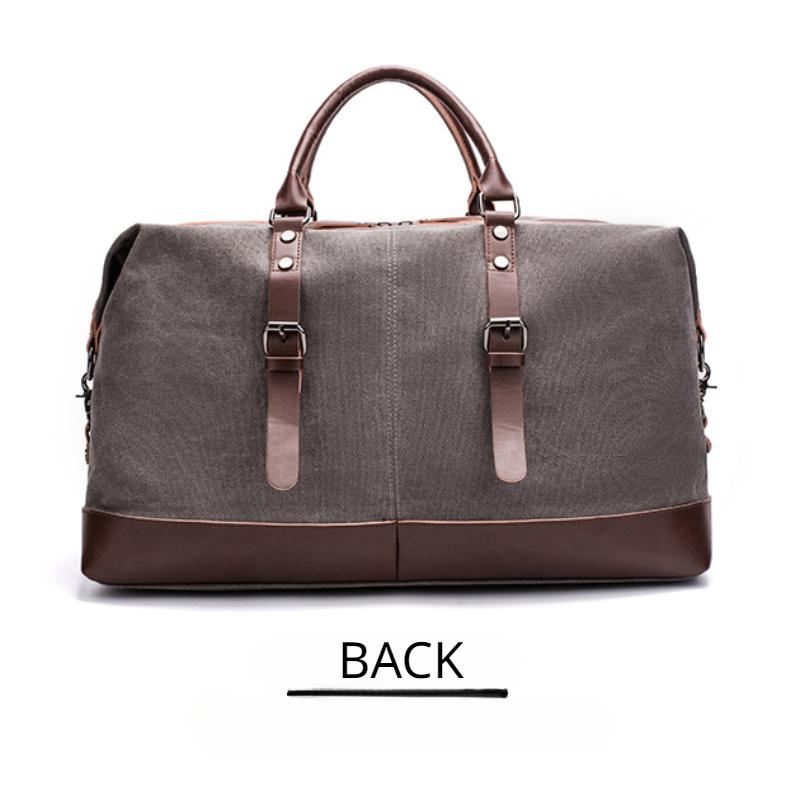 Простая мужская парусиновая дорожная сумка из искусственной кожи для занятий спортом на открытом воздухе, тренажерный зал, фитнес-сумка, большая вместительная сумка с несколькими карманами, сумка для выходных, спортивная сумка