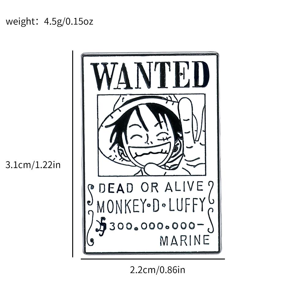 24 Styles Anime Pirate Enamel Brooch Backpack Pin Women's Brooch and Rotatable Badge Cosplay Accessories Friend Gift Toy