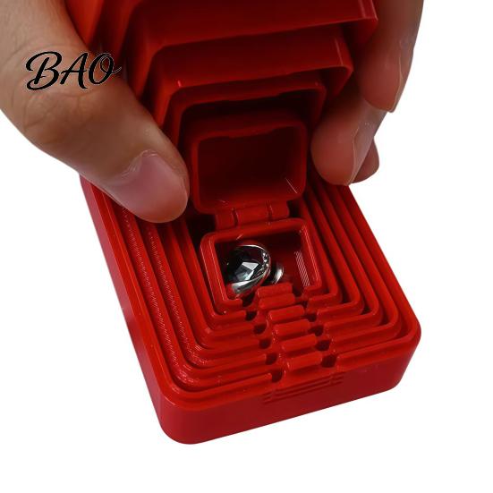 Prank Gift Packaging Box 7 Layer Nesting Box, 3D Printed Multi-Layer 7-In-1 Storage Container Nested Container, Portable Present Keepsake Boxes