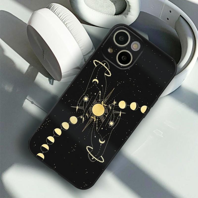Чехол для телефона Witches Moon Tarot Mystery Totem для IPhone 15 14 11 12 Pro 8 7 Plus X 13 Pro MAX XR XS MINI SE 2020, черные чехлы