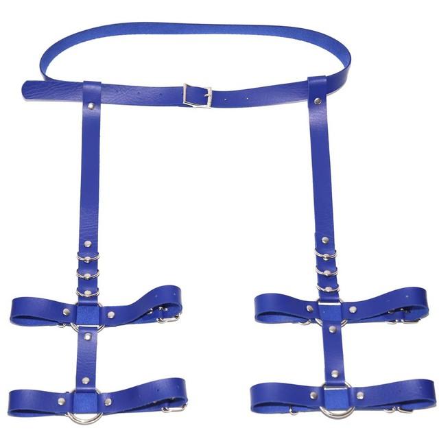 Сексуальные ремни-подвязки Harajuku ручной работы с розовым бантом, кожаные подтяжки, ремни с уплотнительным кольцом, ремень для ног