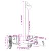 Bicycle Trailer Black Oxford Fabric and Iron