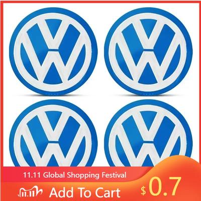 Новый Хит 2025 Новый B5 VW Для Volkswagen 4шт Черный/Синий Значок Автомобиля Наклейки На Центральные Колпачки Колес Аксессуары Для Volkswagen Lavida