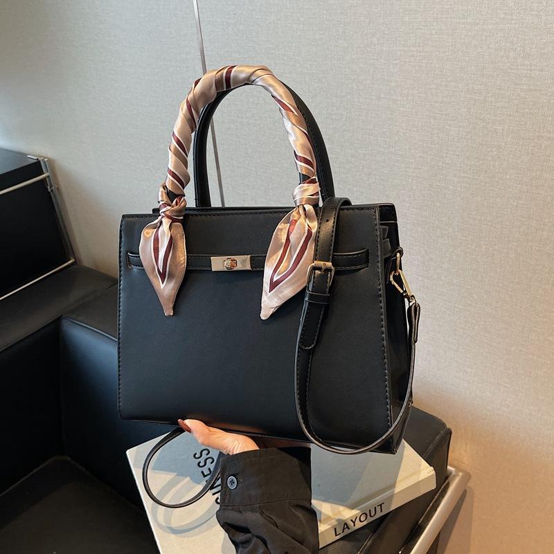 Стильная красная сумка-тоут для поездок на работу, большая вместимость, на плечо, мессенджер