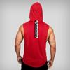 Muscleguys Свободный дышащий жилет с капюшоном для бодибилдеров, спортивные футболки без рукавов для бега