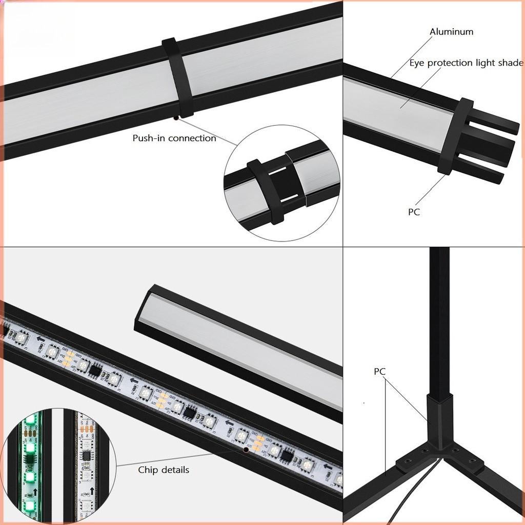 Smart RGB Corner Floor Lamp 5V USB Music Sync Atmosphere Light 180CM Multi-Color Gradient Stand Lighting Lamp