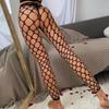 Women Pantyhose Sexy Hollow Out Fishnet Stockings Big Mesh Fishnet Tights Sexy Bling Crystal Tights