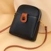Niche First-Layer Cowhide Mobile Phone Bag Women'S Messenger Bag Casual Leather Women'S Bag Multi-Functional Change Bag
