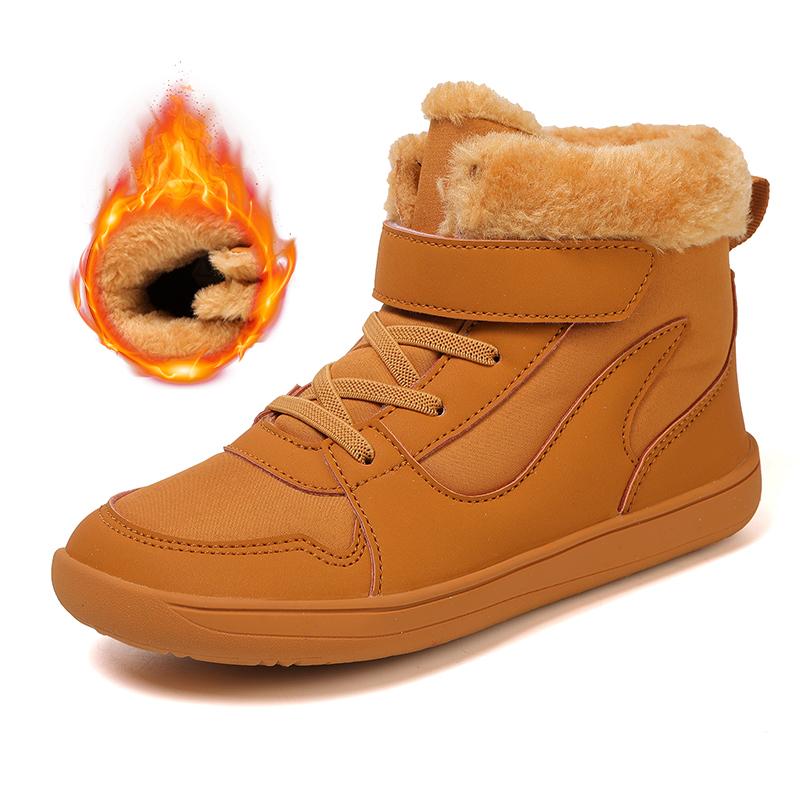 Boys/girls Snow Boots | Children's Wide-toe Barefoot Snow Boots | Toddler/Little/Big Children's Warm Boots Kids Winter Sneakers