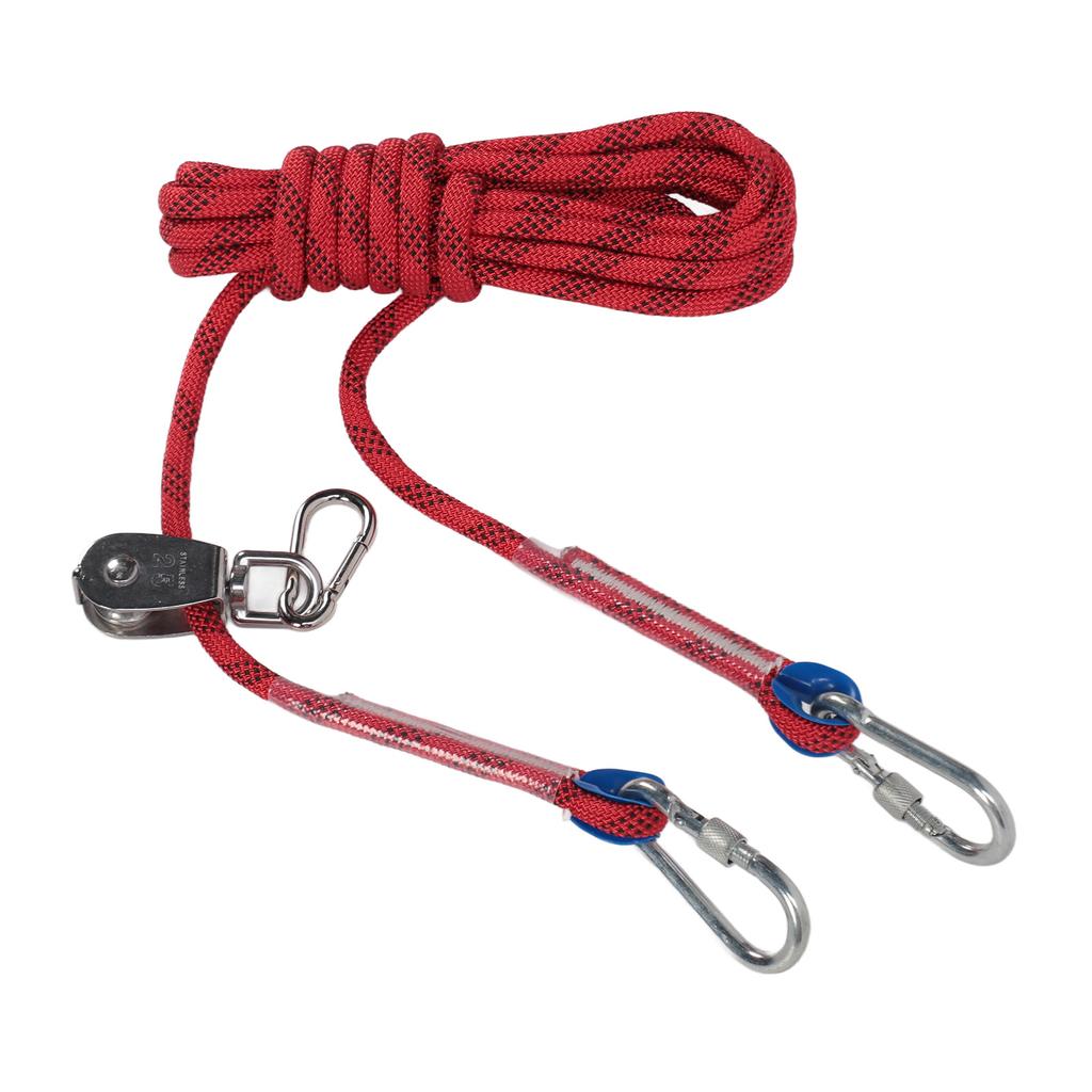 Dog Tie Out Cable Reflective 360 Degree Rotating Pulley Dog Runner Cable for Outdoor Camping Yard
