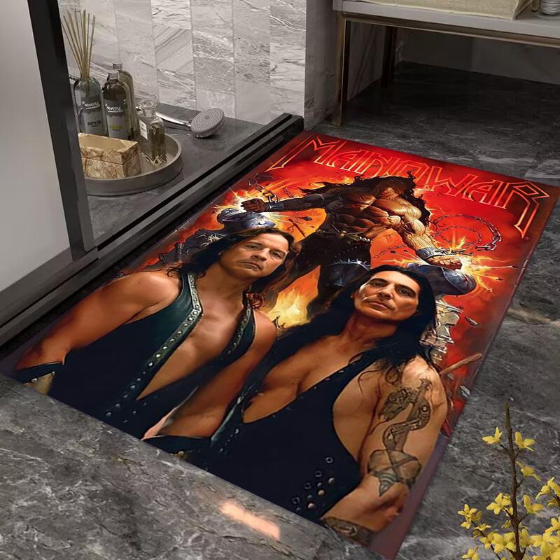 Manowar: Power Glory carpet Suitable for all seasons Home Decor Room Art Doormat