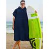 Surf Poncho Changing Robe with Hood Absorbent Quick Dry Wetsuit Changing Towel with Pocket for Surfing Men Women