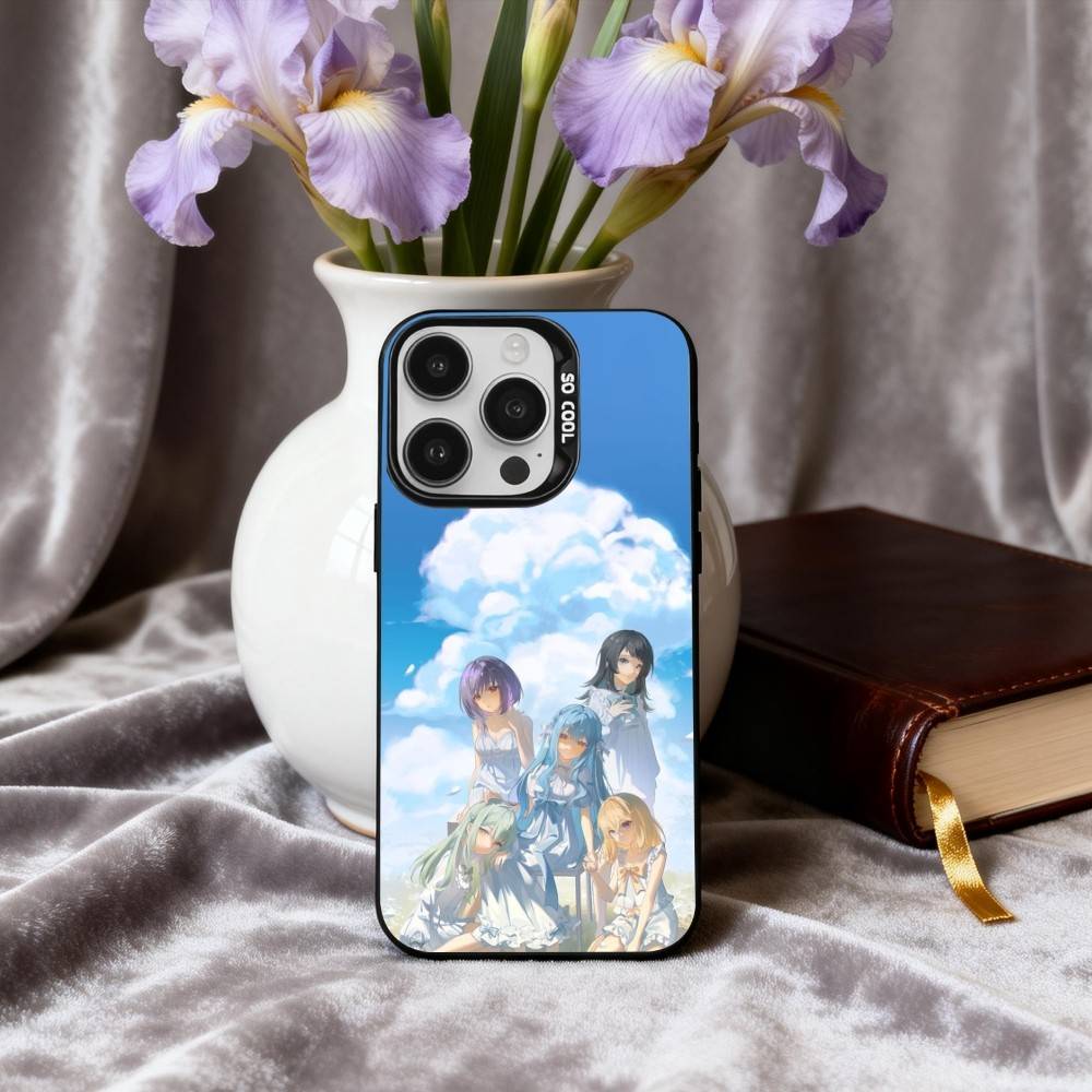 Anime BanG Dream A-Ave Mujica Phone Case For iPhone17,16,15,14,13,12,11 Plus,Pro Max Black Candy silver phone case