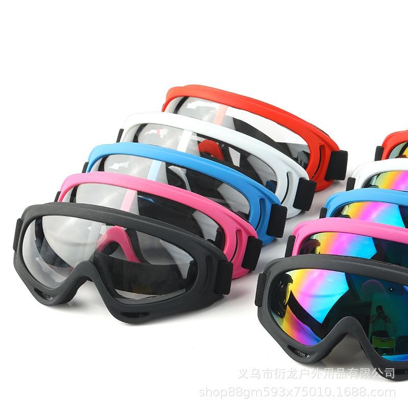 Outdoor Windproof Protective Goggles For Motorcycle Riding Skiing Tactical Sports With Ski Head Cover
