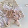 Брелок с кружевным бантом в стиле Y2K, подвеска для сумки с бантом, изящное украшение для рюкзака, подарок.