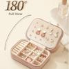 Large Capacity Velvet  Jewelry Box 2 Layer Jewelry Case Vintage Ring Case  Girlfriend
