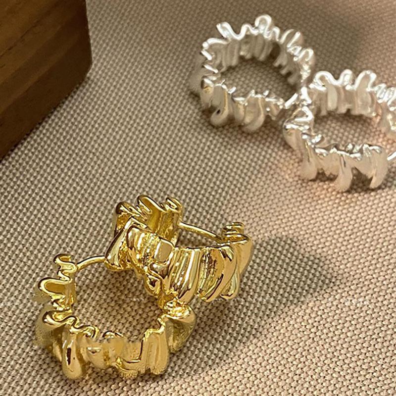 foxanry Необычные складные серьги для женщин, модные винтажные минималистичные обручальные ювелирные аксессуары, подарки, предотвращают аллергию