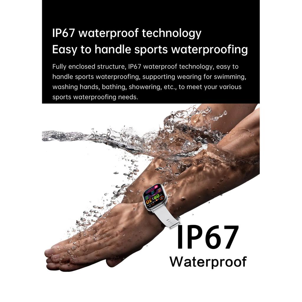 2025 New Bluetooth Answer Call Smart Watch Men Full Touch Dial Call Fitness Tracker IP67 Waterproof Smartwatch