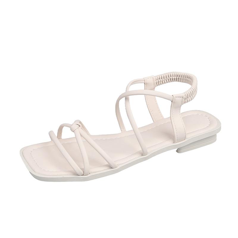 Sandals Women Elastic Strap Flat Beach Roman Shoes Women
