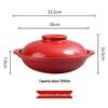 ZISIZ Ceramic Shallow Casserole Pot