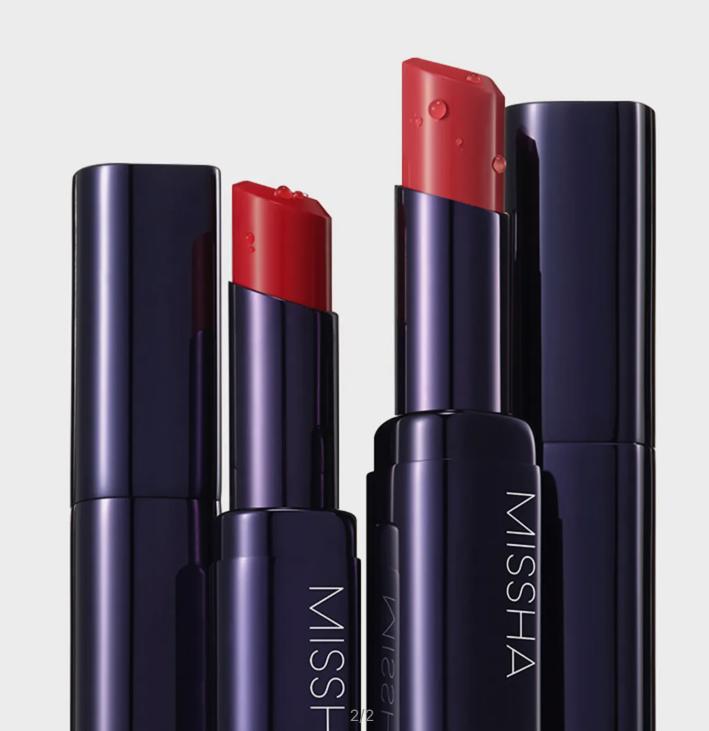 MISSHA Увлажняющая помада Dewy Rouge | 8 оттенков | Увлажняющий и глянцевый финиш | Корейская K-Beauty